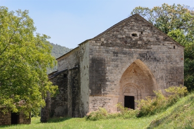 Ancienne église de Molezon, Lozère, France